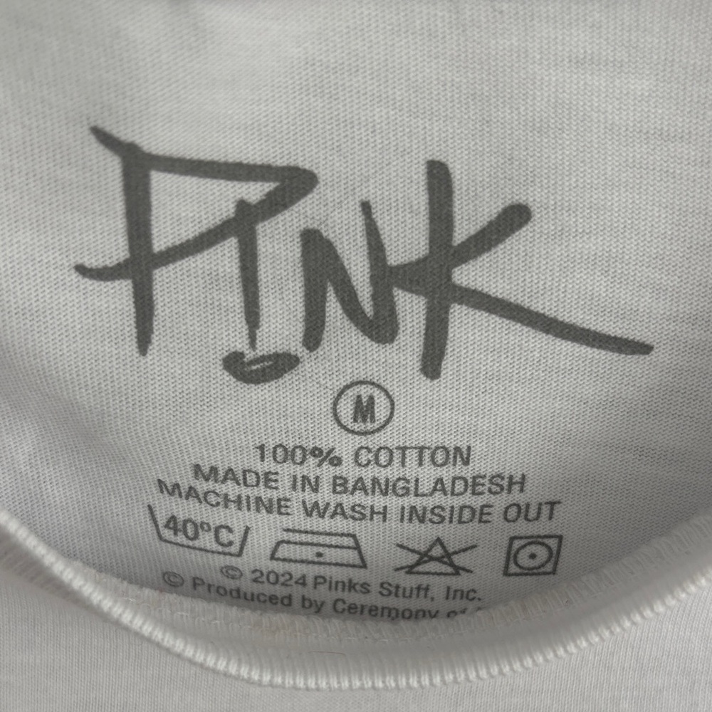 P!nk White Short-Sleeve Graphic Tee - Picture 4 of 5